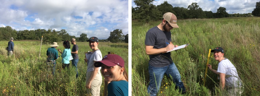 Anjel Helms, Micky Eubanks, and colleagues doing surveys in Texas, USA